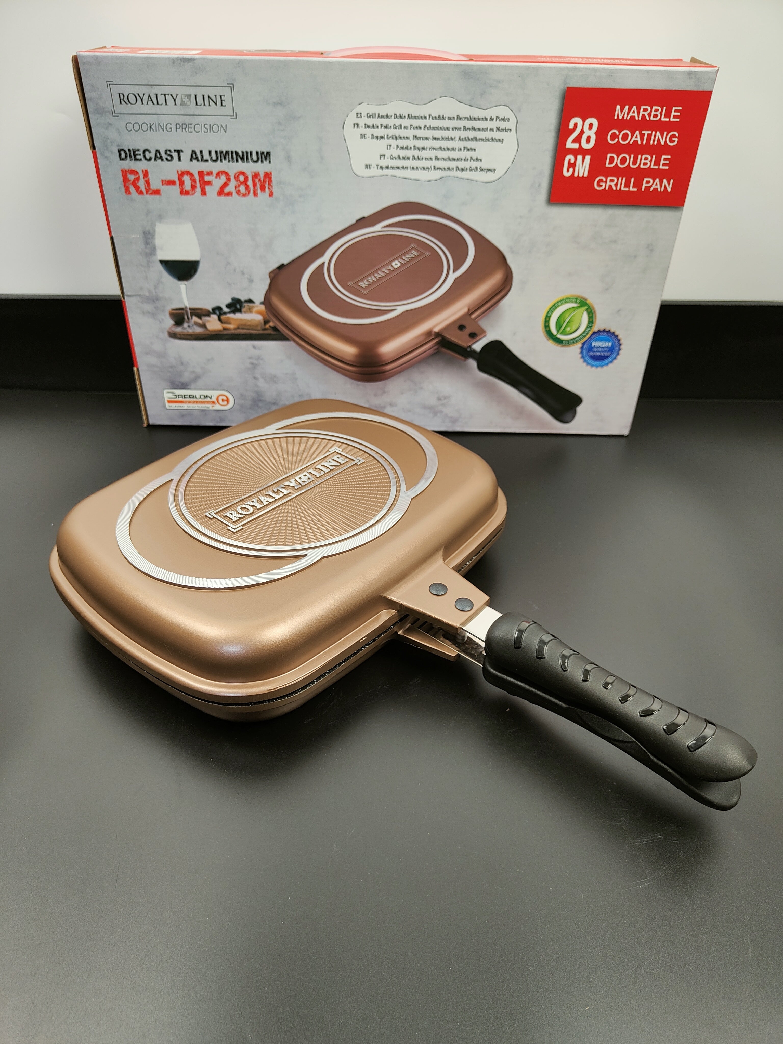 Tigaie grill dublă RL-DF28M