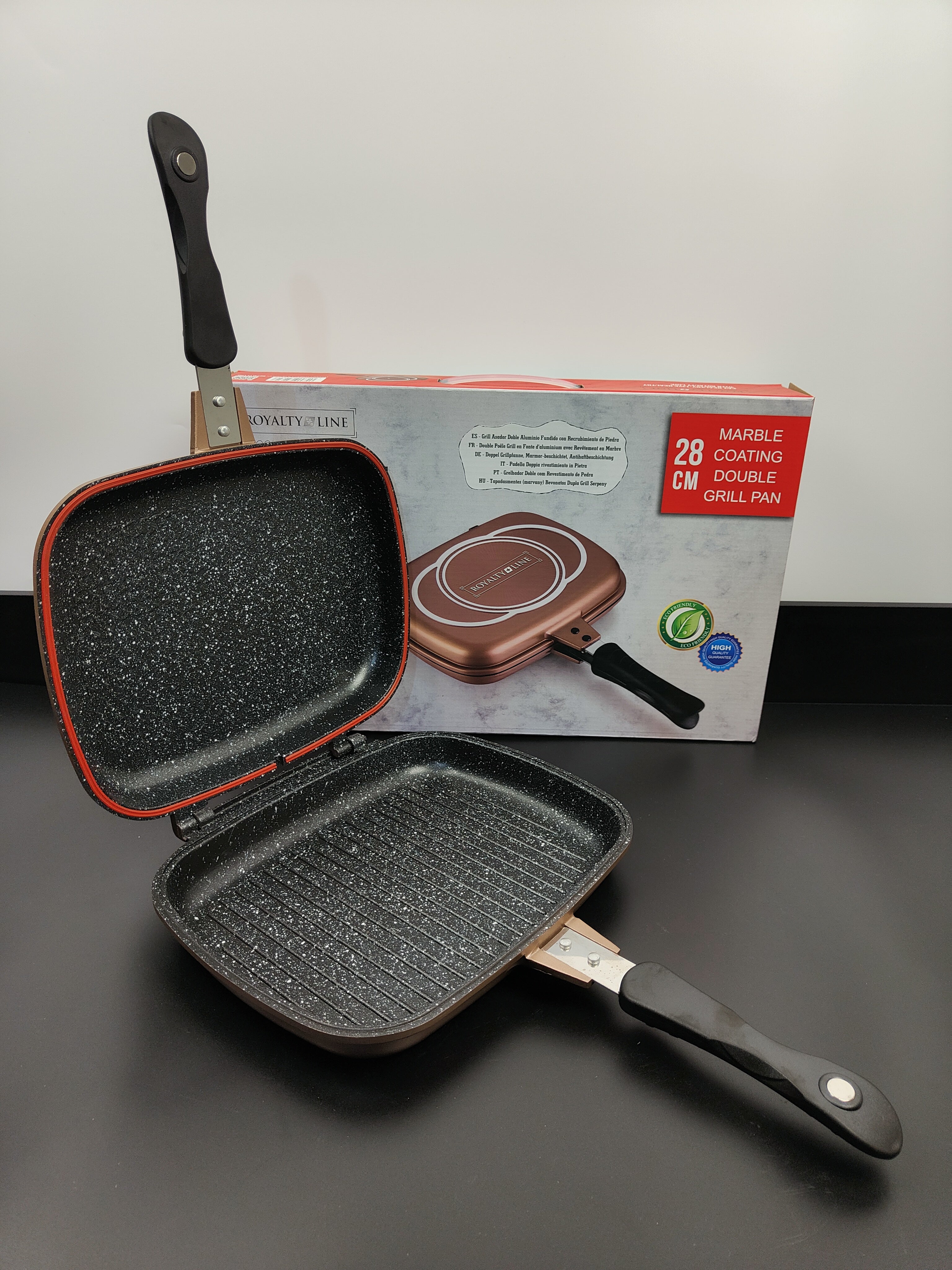 Tigaie grill dublă RL-DF28M