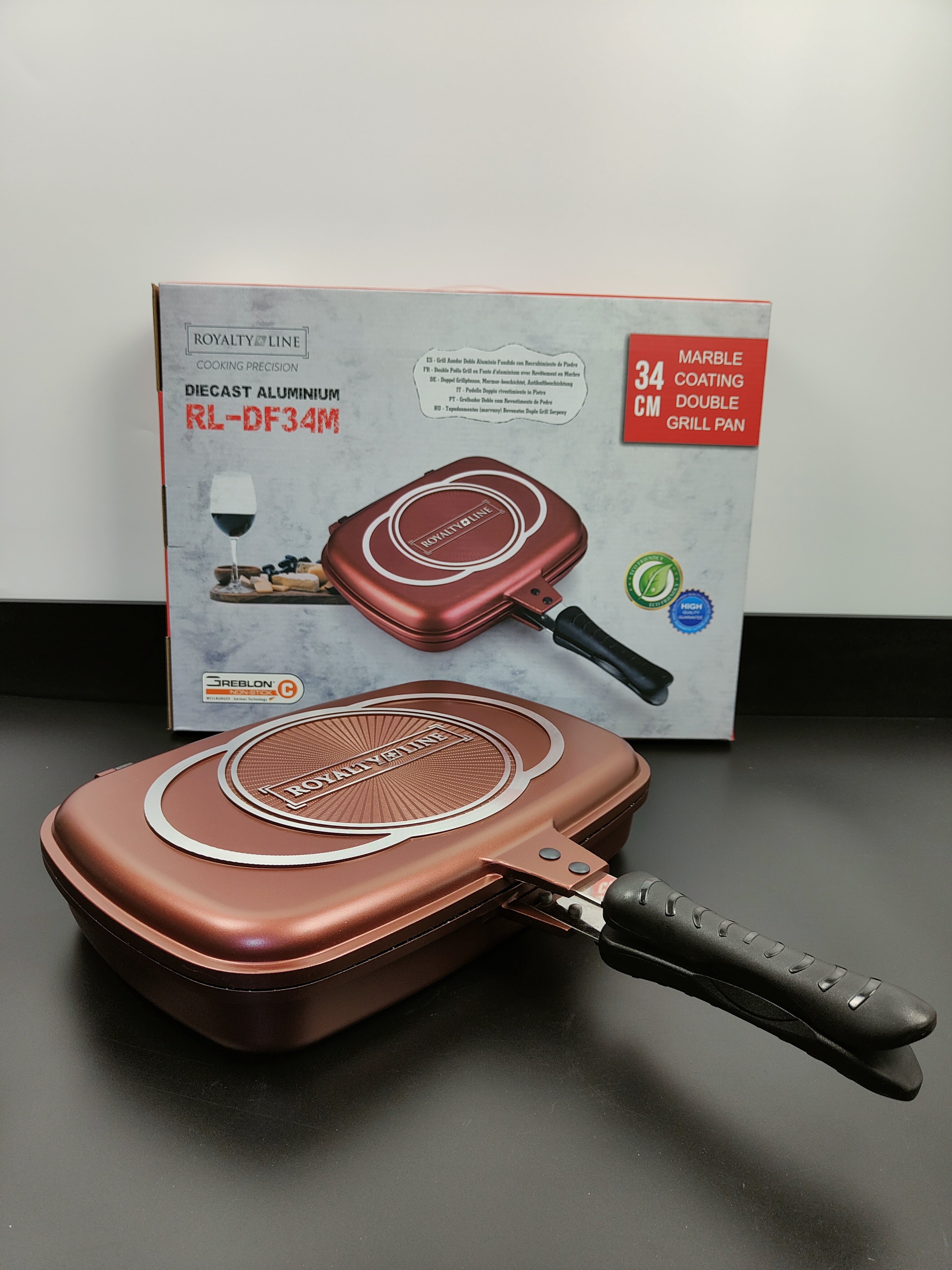 Tigaie grill dublă RL-DF34M