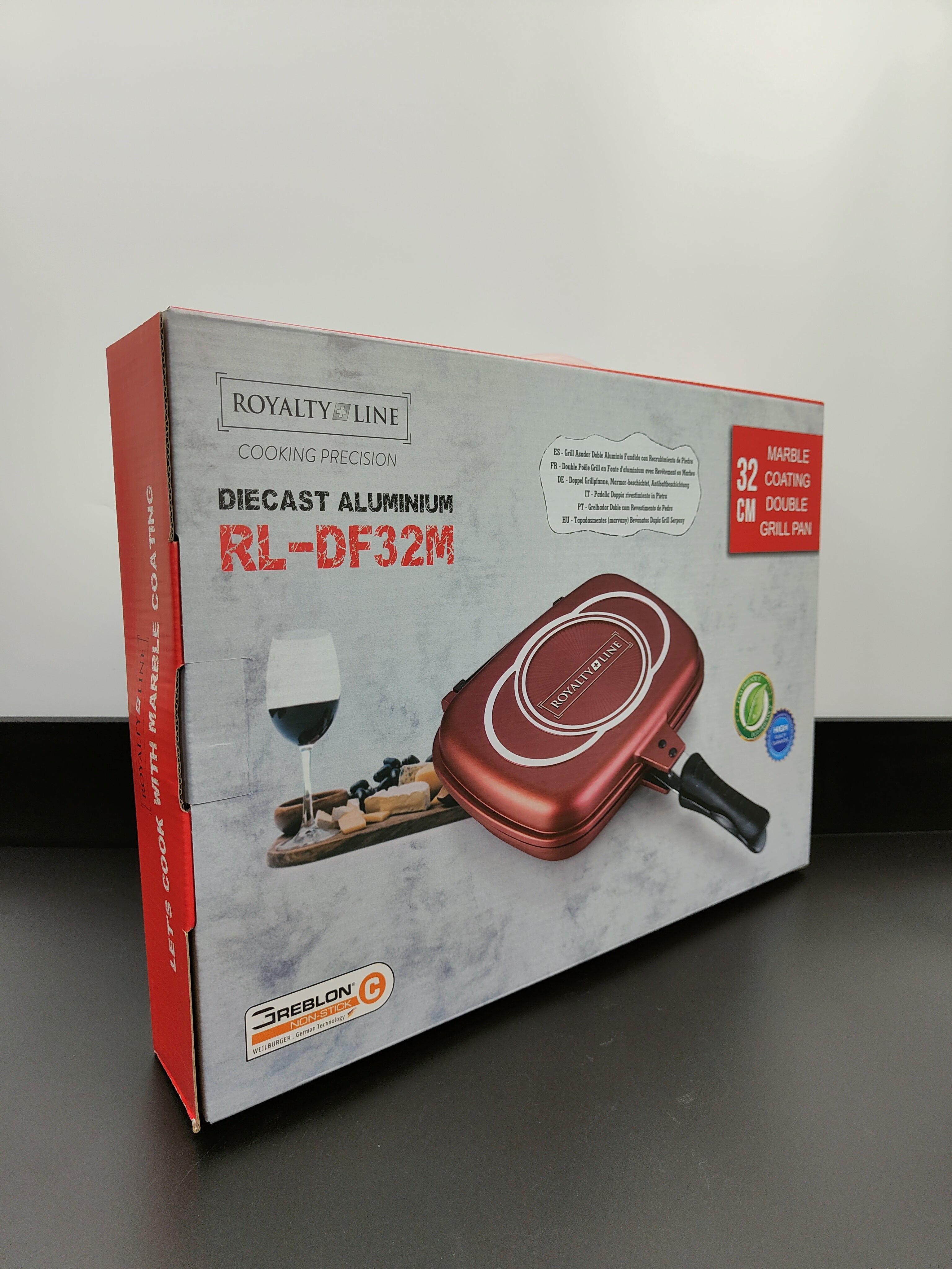 Tigaie grill dublă RL-DF32M