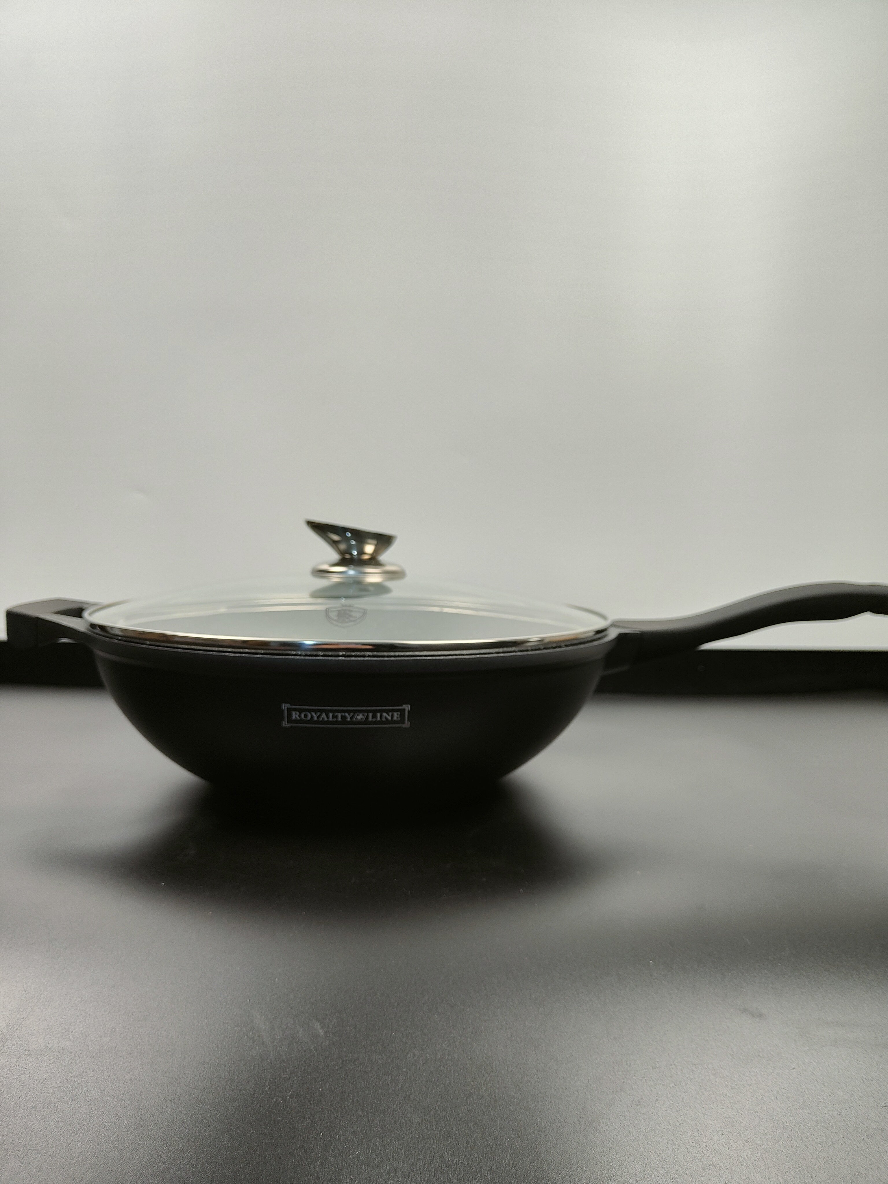 Tigaie Wok cu capac, marmorată 30 cm RL BW30-ML